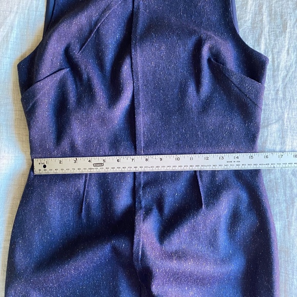 Banana Republic dark blue tweed sheath dress Size 10 - Picture 10 of 14